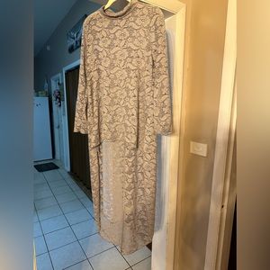 Zadie b’s high low lace sheer